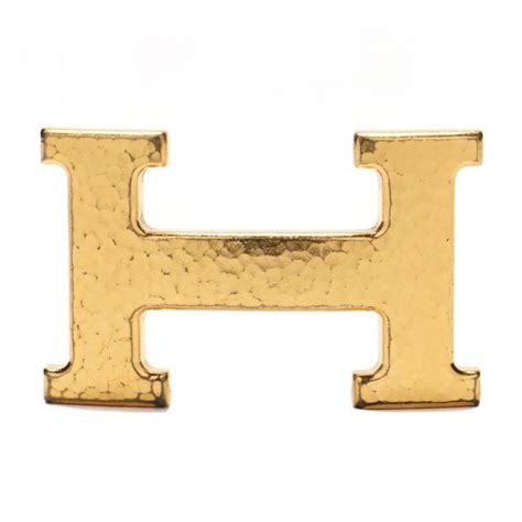 hermes hammered gold belt buckle|authentic hermes belt buckle.